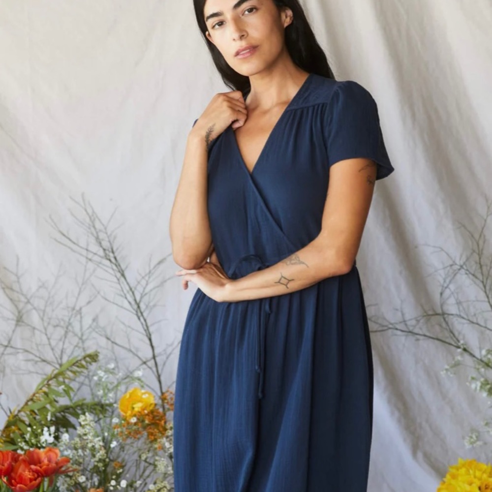Christy Dawn Dawn dress size M in navy gauze